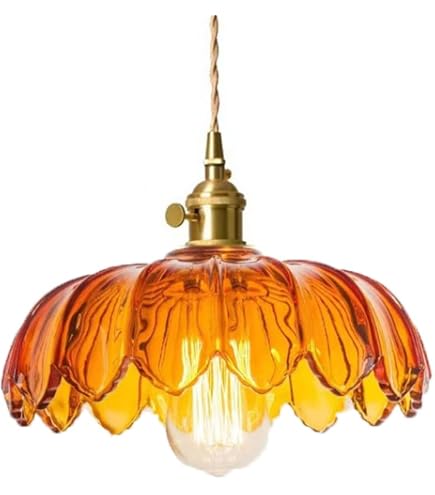Lustre Suspendu En Verre Vert Vintage – Hauteur Réglable, Design Rétro Pour Cuisine, Salle à Manger, Chambre