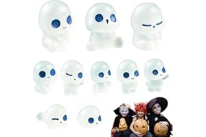 GXGM 20 Pièces Lumineux Arbre Elfes, Princesse Mononoke Figurine, Arbre Elfes Figurines Fantômes,Lumineux Figurines Elfes Des Arbres, Pour Les Décorations De Maison Et Du Jardin(Bleu/Vert)