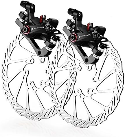 After New 5 G3 Mechanical Bike Disc Brake set 160 mm Disc, V &amp; H Black Saddle with Brake Pads