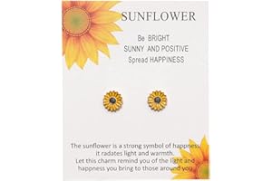 Cubahop Sunflower Necklace Earrings Bracelets Sunflower Pendant Chain Necklaces Accessories Jewelry for Women and Girls