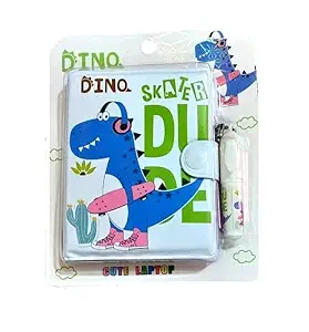 AUM Dino Small Pocket Diary with Small Pen for Kids Cute Cartoon Stationery Set with Dino for Students Kids Children Birthday Return Gift