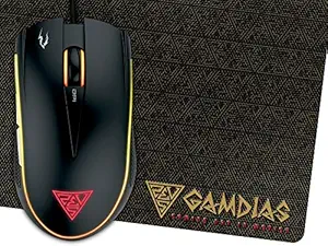 Gamdias Zeus E1, 3200DPI Optical Sensor and Double-Layer Fabrics Mouse mat