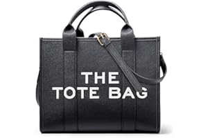 DKIIL NOIYB Leather Tote Bags for Women, PU Leather Tote Bags for Women Large Capacity 13inch Tote Bag Crossbody Bag with Zip Handbag Tote Purse for Office Travel School