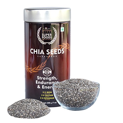 Panchakarma Herbs Superfood Black Chia Seeds | tin can | 200g
