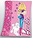 Produktbild Barbie Polarfleece Decke Fleece Wohndecke 130x160 Kuscheldecke Flausch