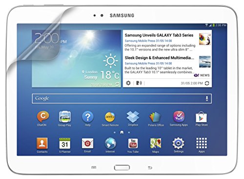 Caseit Universal Display Schutzfolie Screen Protector Pack für 9-10 Zoll (22,9 – 25,4 cm) Tablets – Transparent Klar - 2