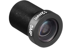 sourcing map 12mm 5MP F2.0 FPV CCTV Camera Lens Wide Angle for CCD Camera