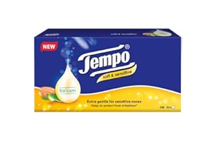 JANIT-X ALL YOUR JANITORIAL NEEDS Tempo Balsam Soft & Sensitive Tissues Almond Oil 80's 4ply (12 Pack)
