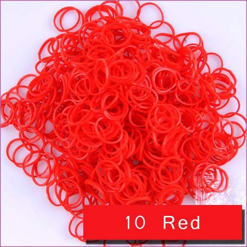 Kirinstores (TM) 600 gomas elásticas y 24 cierres, recambios para loom arco iris, para hacer pulseras y vestidos.