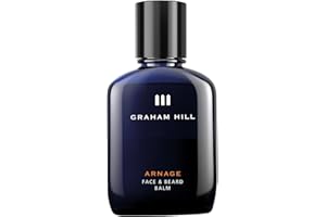 GRAHAM HILL Arnage Soothing & Refreshing Face and Beard Balm for Men, 100ml - Beard Balm, Men's Face Moisturizer, Vegan Beard Moisturiser for Men with Panthenol, Jojoba Oil & American Cuckoo Flower