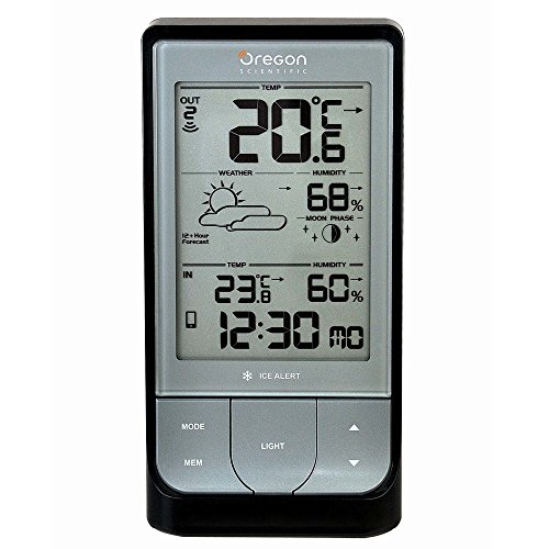 Oregon Scientific Wetterstation BAR218HG Bluetooth Wetterstatin mit Vorhersage, schwarz - 2