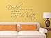 Produktbild Graz Design 720433_57_070 Wandtattoo Wandaufkleber Wand Deko Spruch Denke nicht viel für Wohnzimmer (Größe=93x57cm//Farbe=Schwarz)