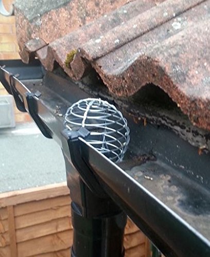 Laubfang Laubschutz Dachrinne Laubfangsieb Laubstop Regenrinne 60-75mm Verzinktem Stahl