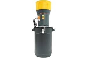 AANGEEBONE Moulin à céréales électrique 1000 W - Avec poignée de transport - Avec 5 tamis - Capacité : 25 l - Pour maïs, blé, riz, grains de maïs secs, soja, épices