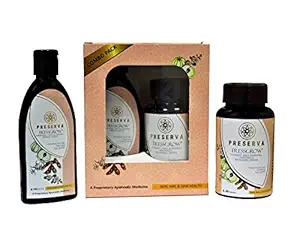 Preserva Wellness Tressgrow Oil & Tablets For Hair - Combo Of 2