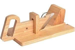 CÉCOA • Trancheuse à Saucisson • Bois de Hêtre Naturel et Lame Inoxydable • Découpe Précise et Fine • Sécurité Optimale • Pratique et Durable • 28 x 16 x 12 cm