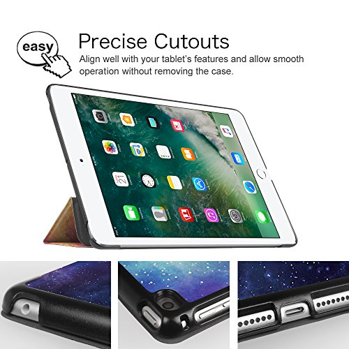 Fintie iPad 9.7 Zoll 2017 Hülle – Ultra Schlank Superleicht Ständer Smart Shell Case Cover Schutzhülle Tasche mit Auto Schlaf / Wach Funktion für Apple iPad 2017 Neue Modell, Die Galaxie - 5