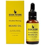 Beard Oil 30ml All Natural, Vegan, Organic. Manly Sweet and Woody Scented Beard Conditioning Oil That Makes a Man's Beard Soft & Stops Beard Itch. A Beard Softener With Jojoba Oil