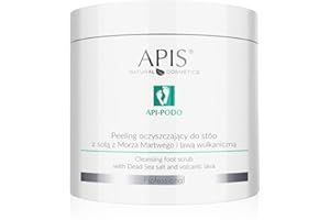 Bizzico APIS API-PODO Reinigungspeeling für Füsse mit Salz aus dem Toten Meer und Vulkanlava | Podologische Pflege | 700 g