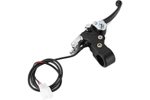 Fydun Rechter Bremshebel, 22mm Universal Motorrad Kupplungshebel Bremsgriffstange mit Kabel für 2-Takt Mini Quad ATVs