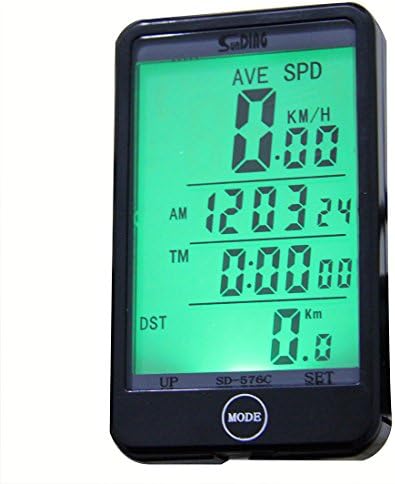 YaPeach Wired Odometer, Speedometer, Bicycle Computer with Touch Screen Backlight
