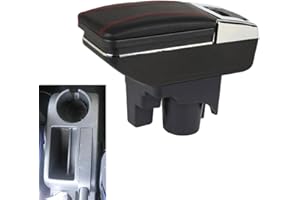 SZSS-CAR Mittelkonsole Armlehne Box Armlehnen Aufbewahrungsbox Kompatibel mit Volkswagen Golf Mk5 (1K) 2003-2009/Golf Mk6 (5K) 2010-2014/Jetta Mk5 Vento Golf Wagon 2006-2011(Nicht passend für Golf Plus)