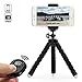 Dezuo 18cm Mini Trépied pour Smartphone, Caméra, iphone inclut le Support de Téléphone mobile Universel et la Télécommande Bluetooth pour Vidéo et Photo