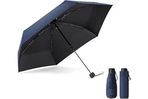 Vicloon Mini parasol,6 żeberek składany parasol podróżny,materiał 210T,słońce i deszcz,wiatroszczelny UV,lekki kompaktowy kieszonkowy