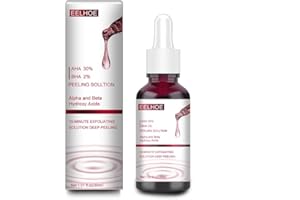 GONETRE TangYang Solución Exfoliante, AHA 30% + BHA 2% Esencia de ácido de Fruta líquido Exfoliante de poros Que Encoge la Esencia de Cuidado Facial