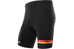 NOOYME Męskie spodnie rowerowe z wkładką 3D, szybkoschnące, elastyczne spodnie rowerowe z poliamidu i spandexu – lepsza elastyczność i przepuszczalność powietrza