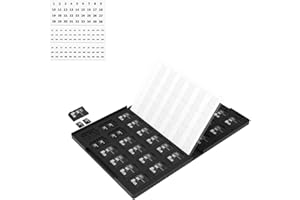 KIWIFOTOS 108 przegródek na karty SD o dużej pojemności antywstrząsowe etui na karty pamięci na 36 kart SD + 72 karty micro SD SDHC SDXC