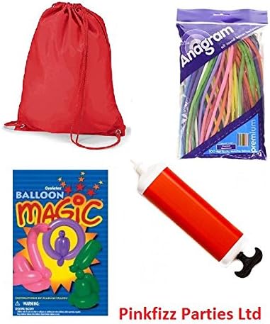 260A Balloon Modelling balloon kit with Balloon Magic Book,Pump and Kit Bag