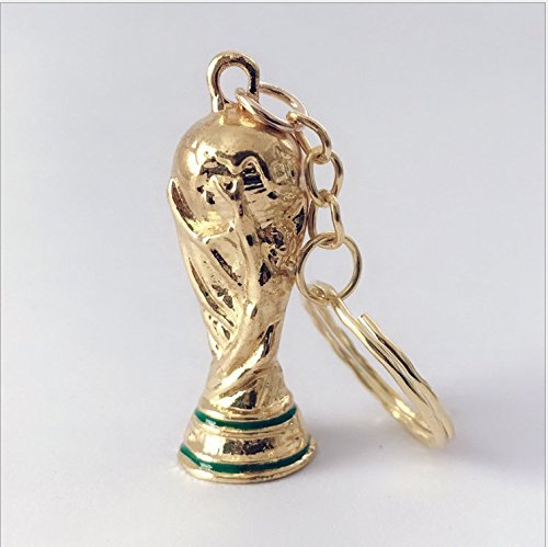 Ndier Coupe du Monde Porte-clés Trophy or Coupe du Monde de Football Porte-clés Pendentif Cadeaux de Football