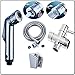 Produktbild Handbrause fur wc und toiletts mit 3-Wege-Ventil - Handbrause Dusche bidet sprayer set - Doppel Düsen "Soft oder Tonic" - für die Intimhygiene - ABS - Chrome - Taharet - Taharat