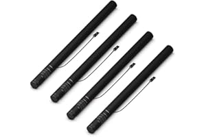 Lot de 4 Canons à Confettis Électrique Multicouleur 80cm - Déclenchement avec machine à confettis, 14 Mètres de Portée, canon électrique pour soirée et évènements - SPARKLERS CLUB®