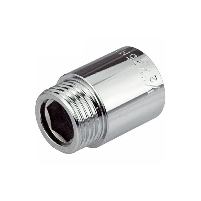 1/2″ BSP (15mm) Pipe Thread Extension Female x Male Chrome Brass 80mm