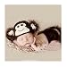 DAYAN Soft Handmade Crochet Knit Baby Photograph Props Cute Baby monkey Outfits,monkey Costume for Baby (0-6 Months)