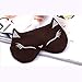 Teenxful Smooth Comfortable Cotton Sleep Mask Blindfold Cute Fox Eye Mask with Hot/Cool Pack, Fox Brown