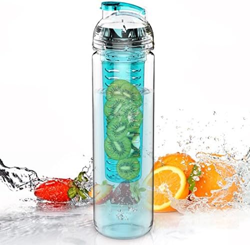 LUCKFUN High Quality Sports Water Bottle - 800ml &amp; Multicolor - For Running, Gym, Yoga, Outdoors, BPA Free Tritan Plastic -Large diameter drinking, Portable, leak proof