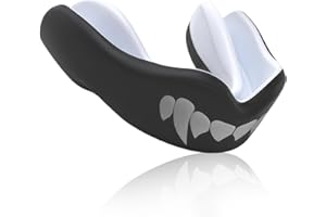 SIKEYDELS Sport Zahnschutz,Mundschutz,Mundschutz Sport Erwachsene,Sports Mundschutzs für Zahnspangen,mit Vorgesetzter Komfort für Rugby,Kampfsport,Boxen,Hockey & Kickboxen alle Kontaktsportarten,schwarz