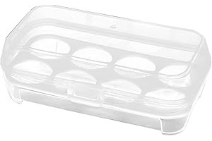 LEEINTO Scatola Porta Uova Porta Uova Coperto Porta Uova Per Frigo Contenitore Per Uova Vassoi Per Uova In Plastica Per Frigo, Porta Uova Con Coperchio