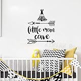 Breites Anwendungsspektrum guijiumai Little Man Cave Baby Kinderzimmer Wandaufkleber Ungiftig PVC Woodland Style Kinder Schlafzimmer Pfeil Wandhauptdekor Wandtattoos Rosa 42X52 cm
