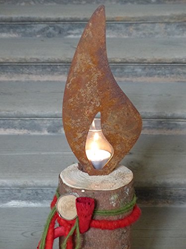 Edelrost Flamme 3er Set – Rost Flammen je 1 x 10 cm, 1 x 15 cm, 1 x 20 cm - 4