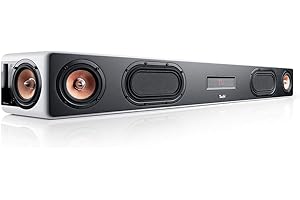 Teufel CINEBAR Ultima - Potente soundbar da 380 watt, subwoofer XXL integrato, Dynamore Ultra, Dolby Audio, Bluetooth aptX, Bassrefex, HDMI 3D ARC CEC - bianco