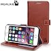 iPhone 7 Plus Cover, REALIKE {Imported} Premium Leather Wallet Flip Case For iPhone 7 Plus Cover (Royal Series - Brown) RS.797.00