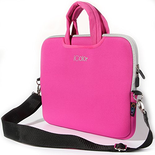 iColor Netbook- und Chromebook- Tasche Notebooktasche Laptoptasche Schutzhülle für Größe 15 15,4 15,6 Zoll mit Zubehörfach und Schultergurt - 2