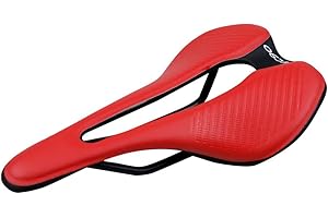 VOANZO Mountain Bike Seat with Central Relief Zone and Ergonomics Design Fit, Comfort Bike Saddle Breathable Bicycle Cushion for Women Men MTB/Exercise Bike/Road Bike Seats