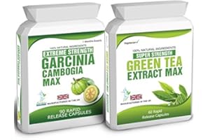 BODY SMART HERBALS 90 Garcinia Cambogia Fruit & Green Tea Extract Diet Weight Loss Fat Burner Pills Free Weight Loss Dieting Tips
