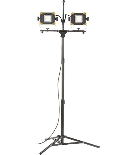 Brennenstuhl JARO 6060 T LED Floodlight With Tripod – 2x20W Work Light Stand For Indoor/Outdoor - View #4