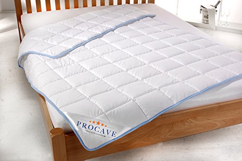 PROCAVE TopCool Qualitäts-Bettdecke für den Sommer | Soft-Komfort-Bettdecke | kochfeste Steppdecke | atmungsaktiv & wärmeausgleichend | Made in Germany | 135x200cm - 2